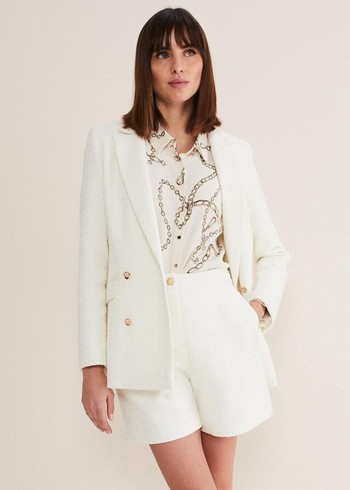 Phase Eight Auden Cream Jackets Cream Australia | JY2356479